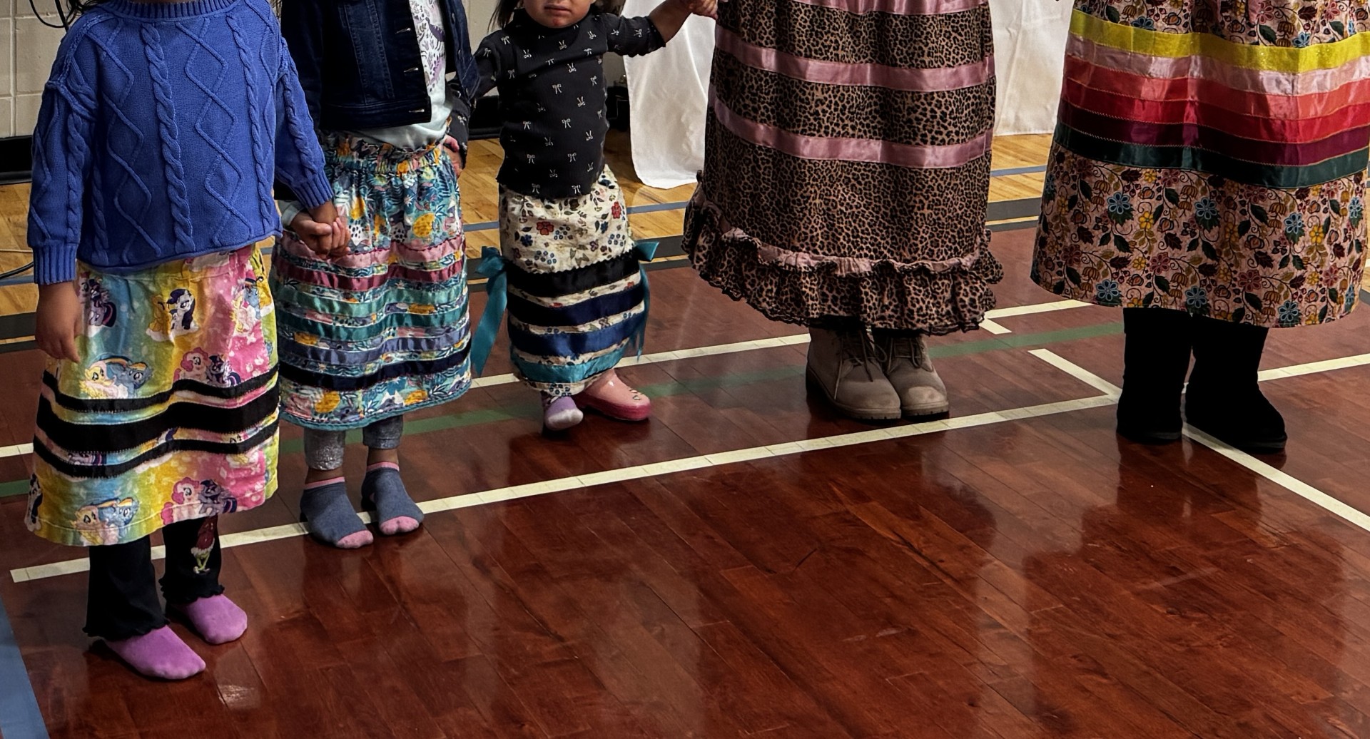 family of ribbon skirts