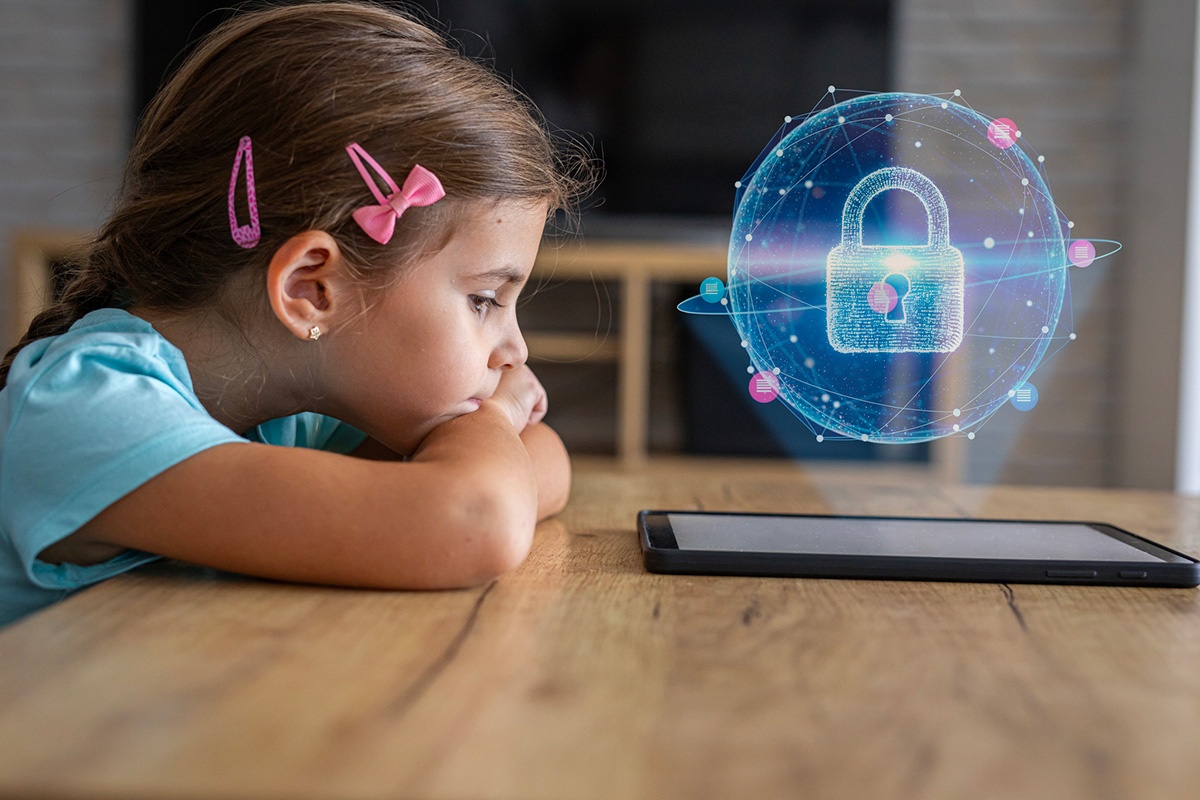 Secured Mobile Devices, Screen Locked, Digital Safety, Elementary School