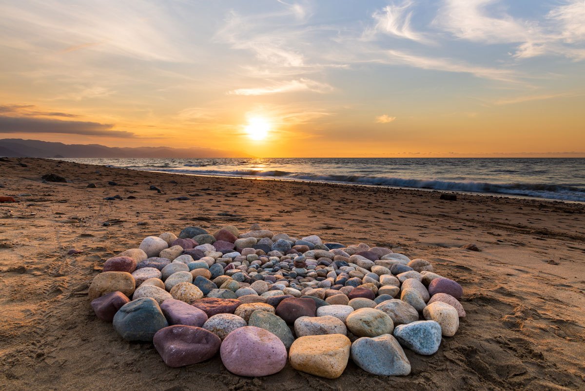 Summer Solstice, Summer Equinox, June 21, Rocks, Beach, Sun